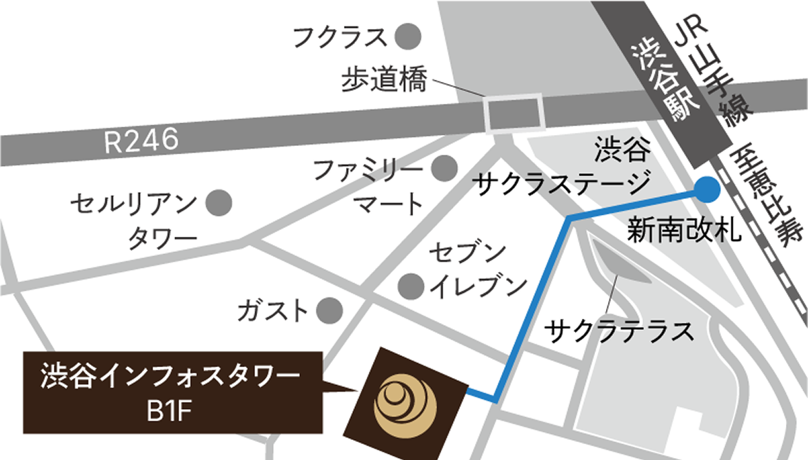 渋谷アクセスマップ