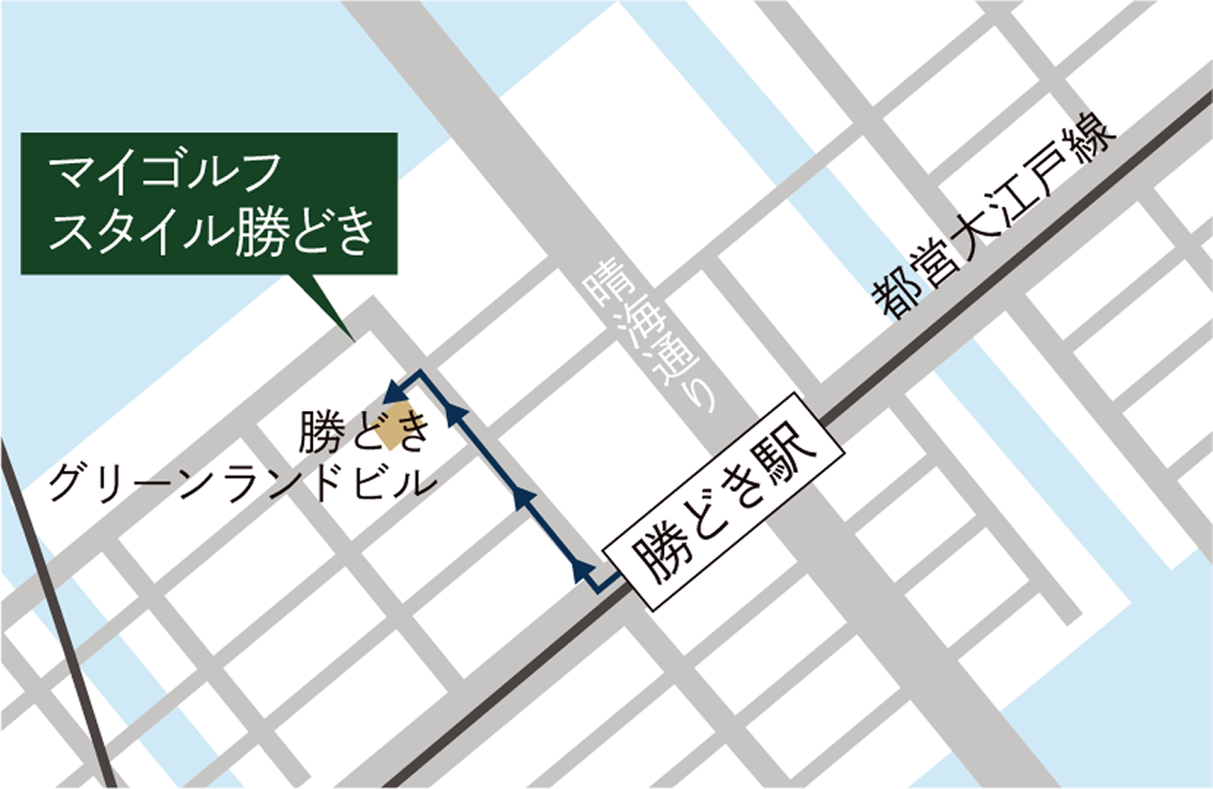 勝どきアクセスマップ